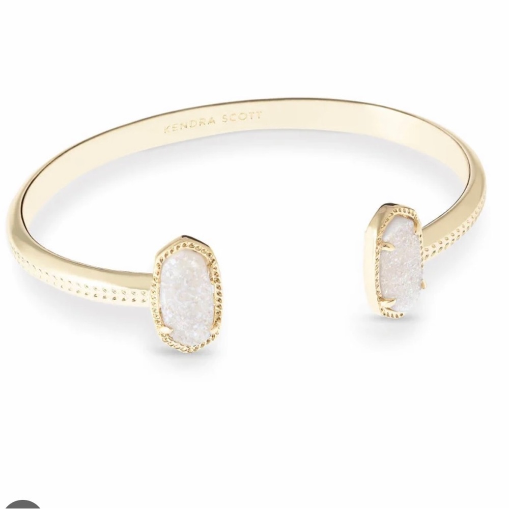 Kendra Scott Cuff Bracelet Elton Pinch Bracelet. With bold Iridescent